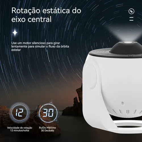 Projetor de Galáxias LED - Transforme Qualquer Ambiente em um Céu Estrelado Mágico