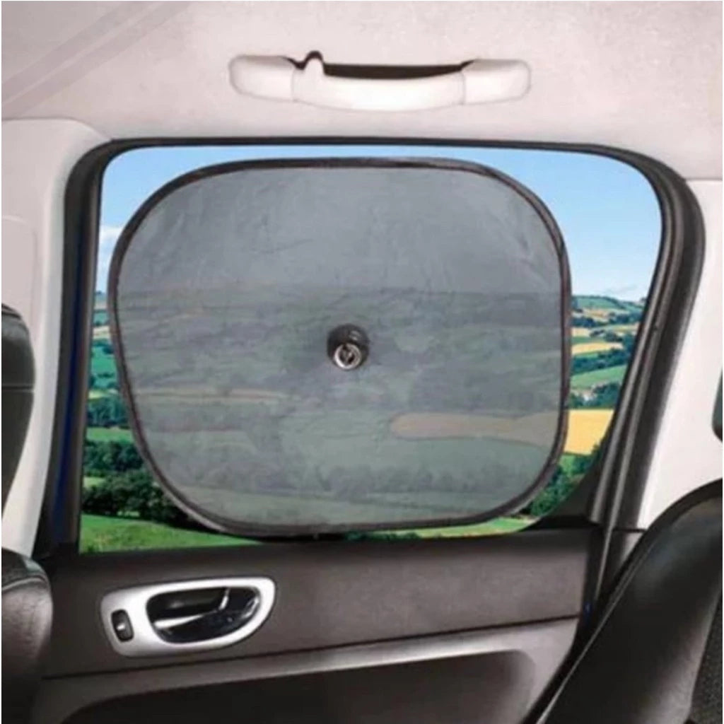 Protetor Solar 2 Unidades Tapa Sol Carro Vidro Lateral Criança Bebê Com Ventosa