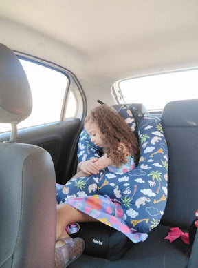 Travesseiro de viagem infantil em formato de H