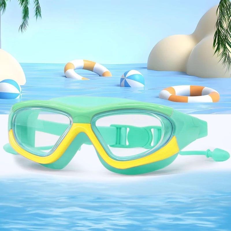 Óculos de Natação Infantil Splash Kids — Anti-embaçamento, Proteção UV e Vedação Total