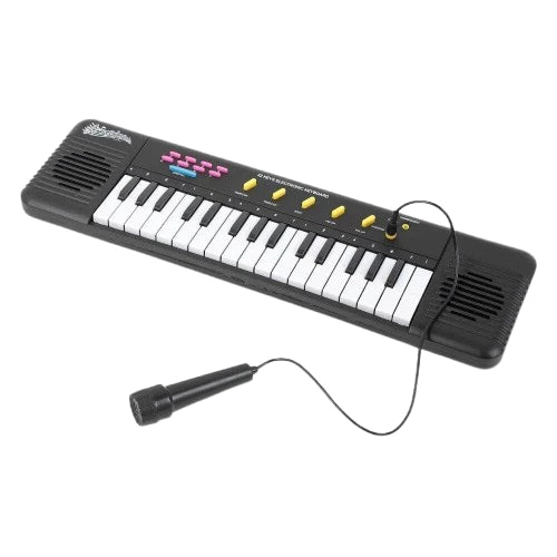 TECLADO PIANO MUSICAL INFANTIL COM MICROFONE KARAOKÊ