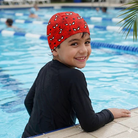TOUCA NATAÇÃO INFANTIL COM TECIDO ELÁSTICO