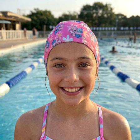 TOUCA NATAÇÃO INFANTIL COM TECIDO ELÁSTICO